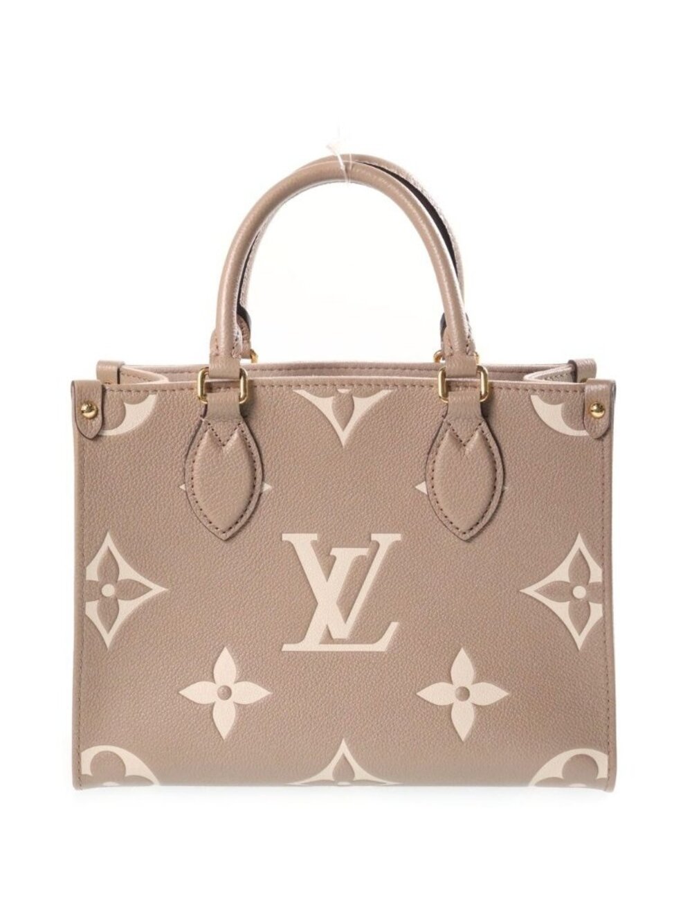 Louis Vuitton Monogram Giant Empreinte On The Go PM Tourterelle Cream 2-Way